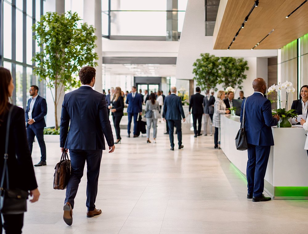 Professionals in a business setting